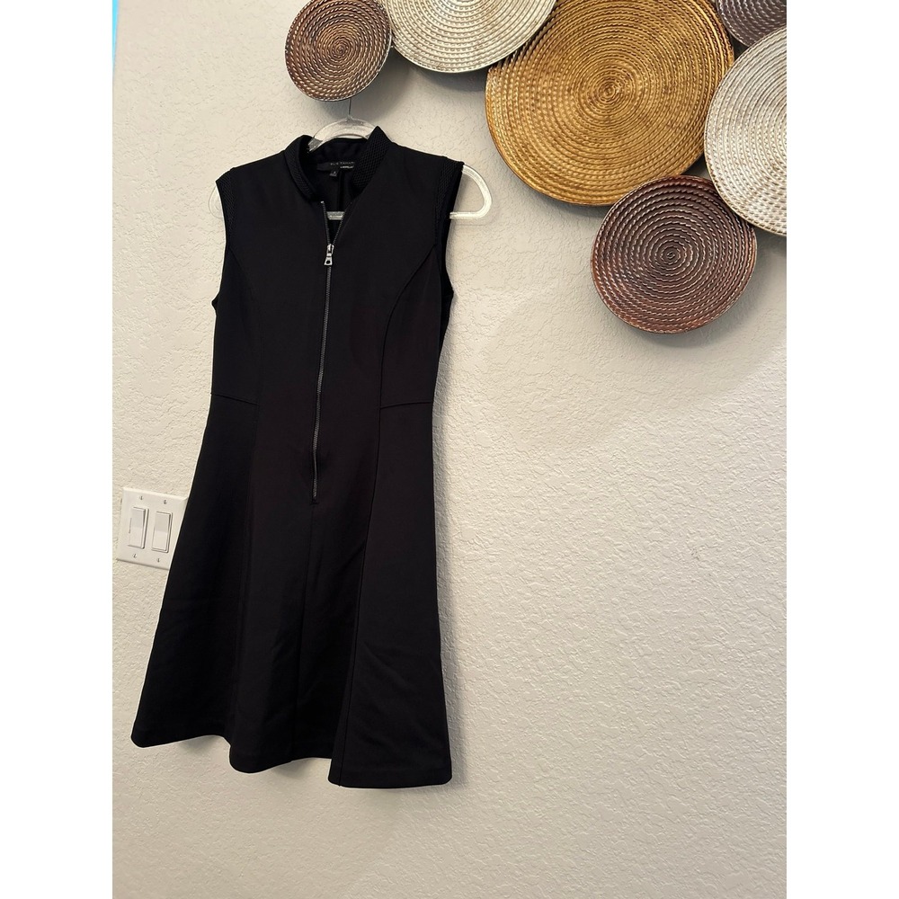 Elie Tahari for DesignNation sleeveless sheath black dress scuba material size 6